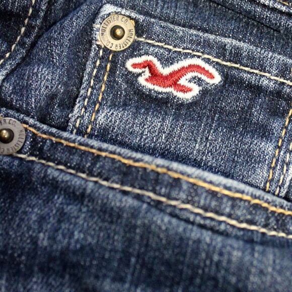 Hollister Socal Stretch Bermuda Jean Shorts Size 5 Denim - Picture 7 of 10